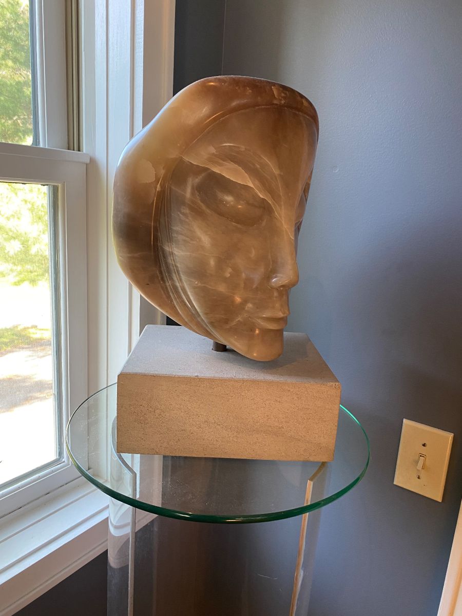 Beautiful carved marble head