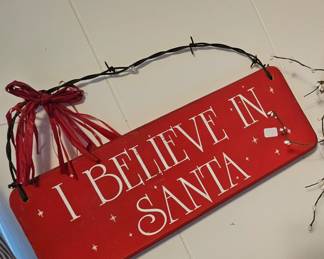 CHRISTMAS AREA- 4 Tables and Hutch-Basement