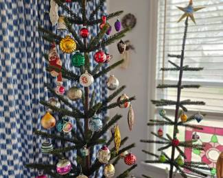 Vintage Christmas Ornaments-More Christmas in Basement!