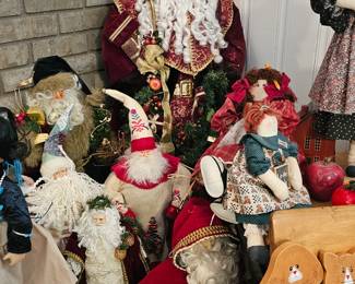 Tall Santas-In Basement there is much more sweet Christmas!