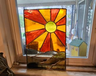 Stain Glass- Many More to Come! Also there is pieces in basement that are OLD reclaimed & Damaged pieces. And ther is pieces of Glass and Shards for glassworkings!! Pics to COME