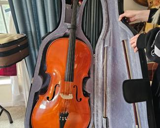 Cremona 4/4 SC-200 CELLO w/Case & 2 Bows VERY NICE!!