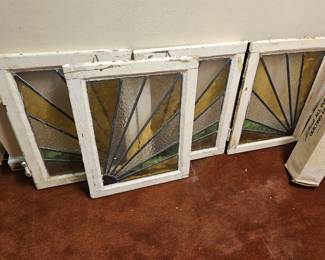 4 Re-Claimed Stained Glass