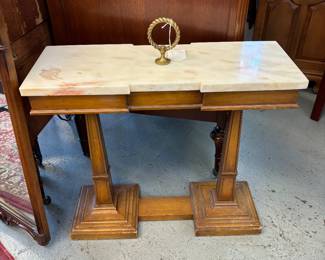Marble top Mid Century Table Smoking Stand