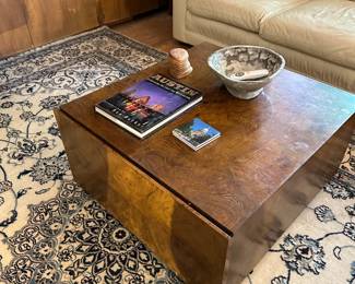 Milo Baughman for Thayer Coggin Cube Coffee Table with storage drawer