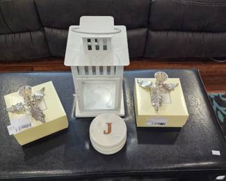 Restoration Hardware Holly Candle Holder A, Restoration Hardware Holly Candle Holder B
