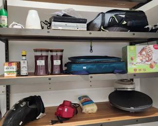 DVD Player, Candles, Hand Vacuums