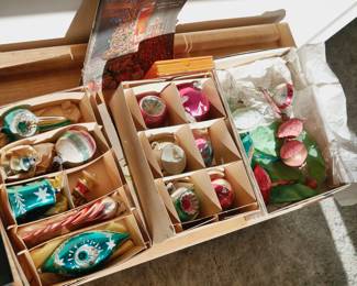 Vintage Christmas ornaments 