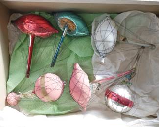 Hand blown glass ornaments 