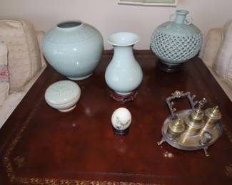 Asian porcelain items.