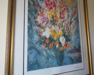 Chagall signed lithograph.