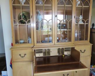 China hutch with secretary.