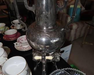 Silver plate Samovar.