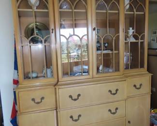 China hutch with secretary.