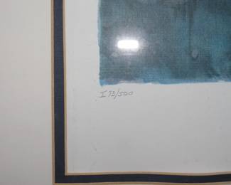 Chagall signed lithograph.