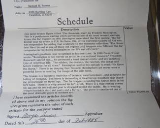 Frederic Remington bronze. "The Mountain Man".