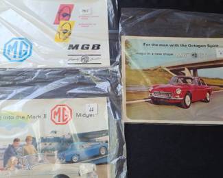 1965, 66, 67 dealer brochures MG Midget and MGB GT