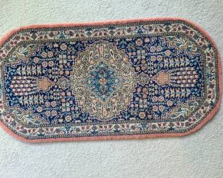 Patterned rug, possibly from Pakistan 36 x 18 inches