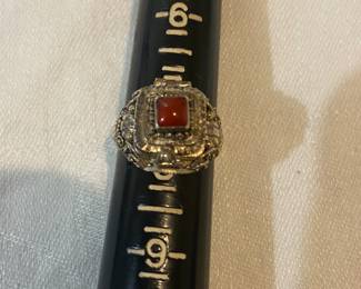 Sterling locket ring 