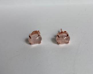 Sterling Silver pink earrings