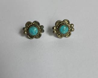 Sterling silver turquoise earrings 