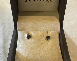 Sapphire stud earrings