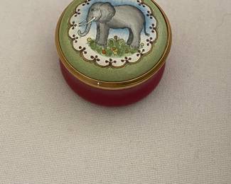 Halcyon Days England enamel pill box