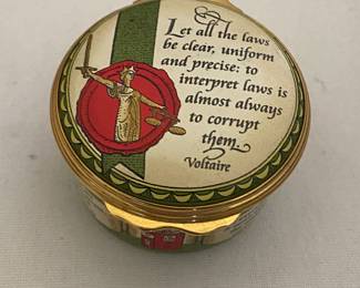 Halcyon Days enamel pill England box