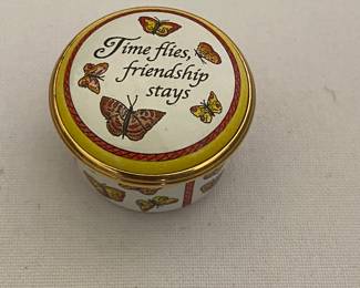 Halcyon Days England enamel pill box