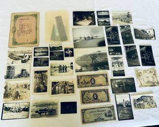 Saipan July 1944-August 1945; Debarked August 1, 1945; San Francisco August 13, 1945; Fort Sheridan Separation Center August 21, 1945; Japanese bonds/pesos