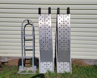 Set Of Aluminum Ramps, Magliner Hand Truck