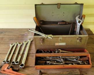 Sears Toolbox with tools