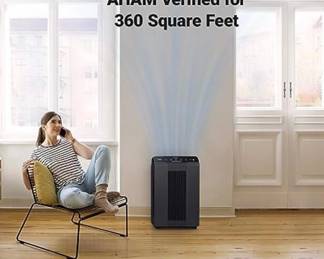 Winix 5500-2 Air Purifier with True HEPA, PlasmaWave and Odor Reducing Washable AOC Carbon Filter Medium , Charcoal Gray, purchased January 2024 for  like new with extra filter included [Genuine Winix 116130 Replacement Filter H for 5500-2 Air Purifier , White]
