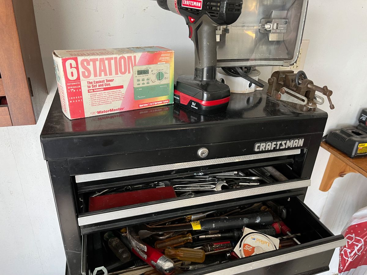 CRAFTSMAN TOOL BOX WITH MORE TOOLS NOT SHOWN 