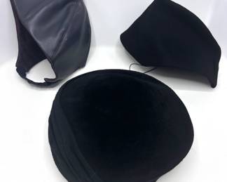 Bonwit Teller Leather Cap & 2 Vintage Felt Hats: Maricela Monique & Kokin
Lot #: 76