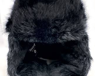 New With Tags Russian Style Black Fur Hat By Yosang, Size Medium
Lot #: 10