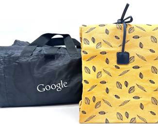 New AMC Nylon Fleece Folding Picnic Blanket With Google Branding & Made Lunch Tote
Lot #: 147