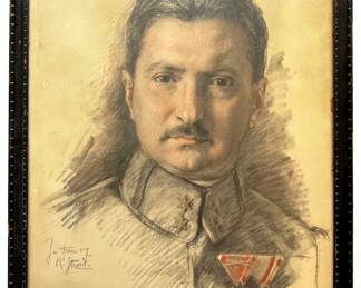 Vintage Original Drawing Of Russian Solider, Signed
Lot #: 46