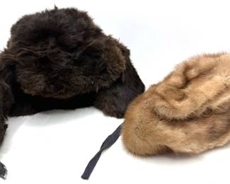 Authentic Vintage Russian Fur Had With Russian Tags & Vintage Tan Fur Cap
Lot #: 9