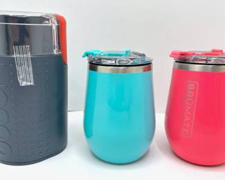 New Bodum Coffee Bean Grinder & 2 New Brumate Travel Mugs
Lot #: 148