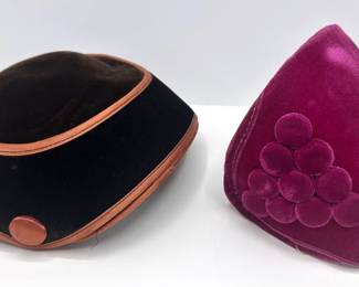 2 Vintage Velvet Hats
Lot #: 74