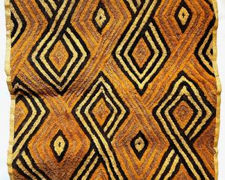 Vintage Hand Woven African Raffia Cloth, Signed "Woto" On Back
Lot #: 22