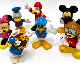 9 Figurines: Disney Mickey Mouse, Mini Mouse, Goofy & Smurfs
Lot #: 156