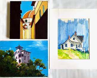 2 Stephanie Reit Original Paintings: Oil On Canvas, Oil On Board & Monoprint
Lot #: 31