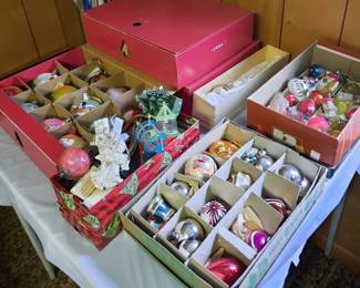 Assorted Vintage Christmas Glass Ornaments