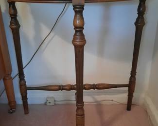 Vintage Half Moon Side Table