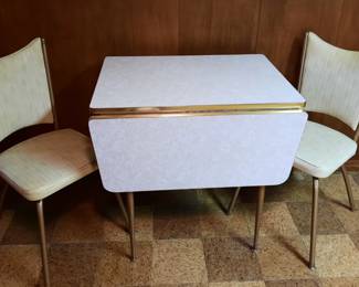 Vintage Drop Leaf Table and Chairs