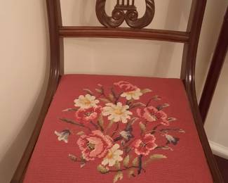 Mahogany Lyre Back Chair x 5