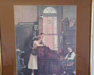 Norman Rockwell Marriage License Picture
