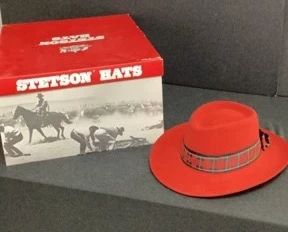 Ladies Classic Red Stetson Hat